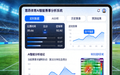 意昂体育AI智能赛事分析界面示意图